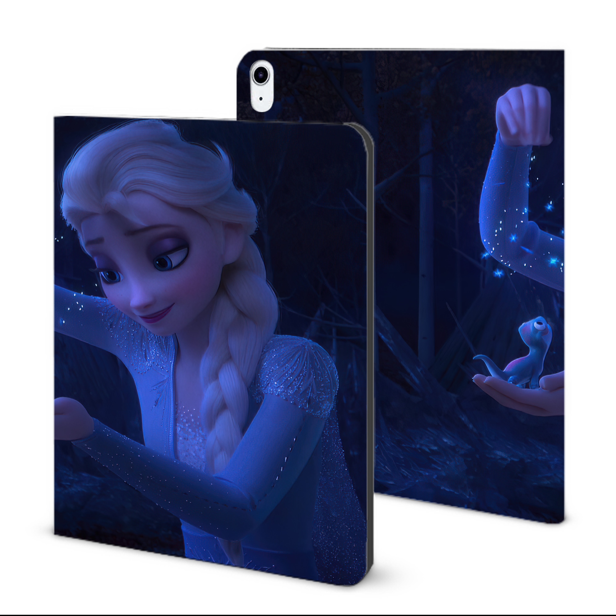 （画像用） アナと雪の女王 アンナ エルサ Frozen Anna Elsa IPad ケース ブック型 PUレザー TPU 耐衝撃 軽量 薄型 ペン収納なし 全面保護 IPad 各モデル対応